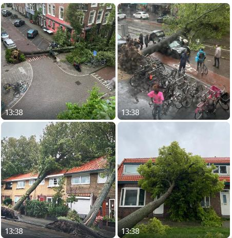 Some photos showcasing the damage caused by the storm